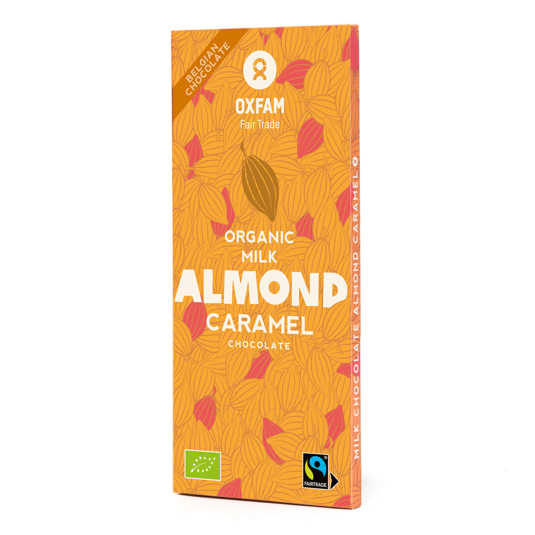 Oxfam Melkchocolade amandel karamel bio 100g